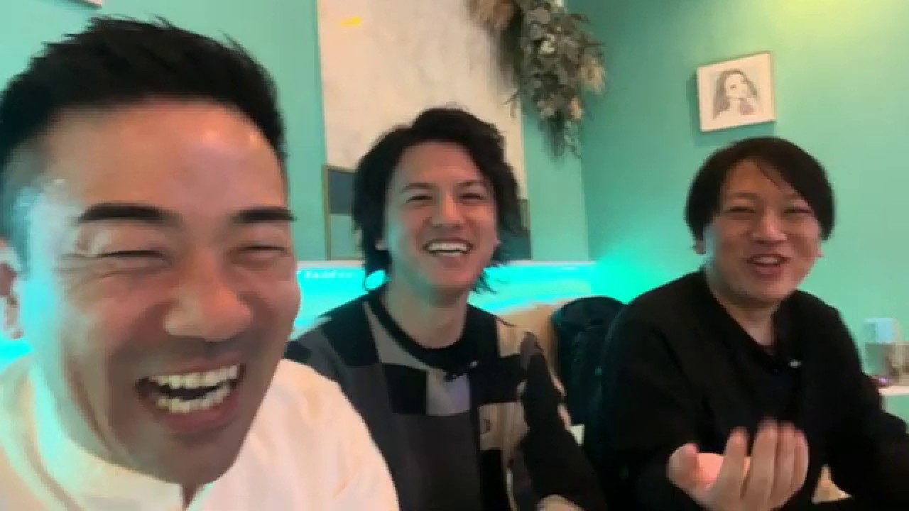 店舗経営者倶楽部 ゲスト対談の様子（ゲストと主宰・繁友健志）