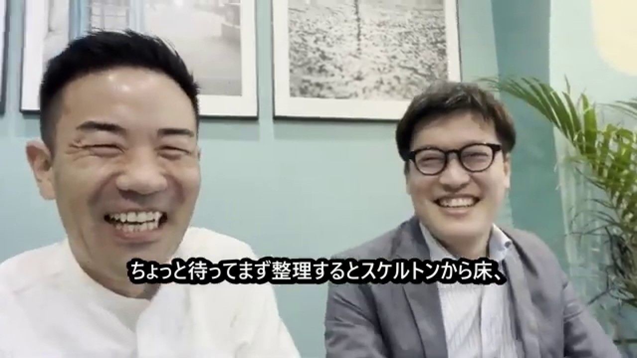 店舗経営者倶楽部 会員インタビューの様子（会員と主宰・繁友健志の対談）